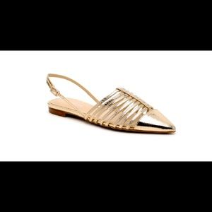 Marc Fisher Gold Adra Flats